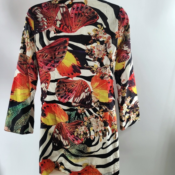 Vintage Mischca Tie Front Top - Picture 3 of 6